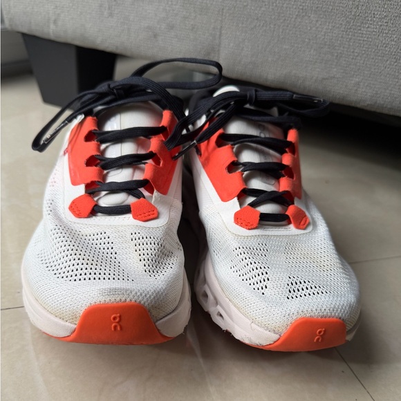 ON RUNNING Cloud Cloudstratus 3 White Sand Sneakers SZ 7.5 - Picture 6 of 12